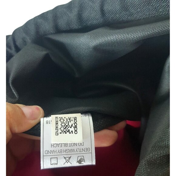 Adidas Alliance II Sackpack Backpack Pink Black Drawstring Gym Bag Mesh Pocket - Picture 4 of 7